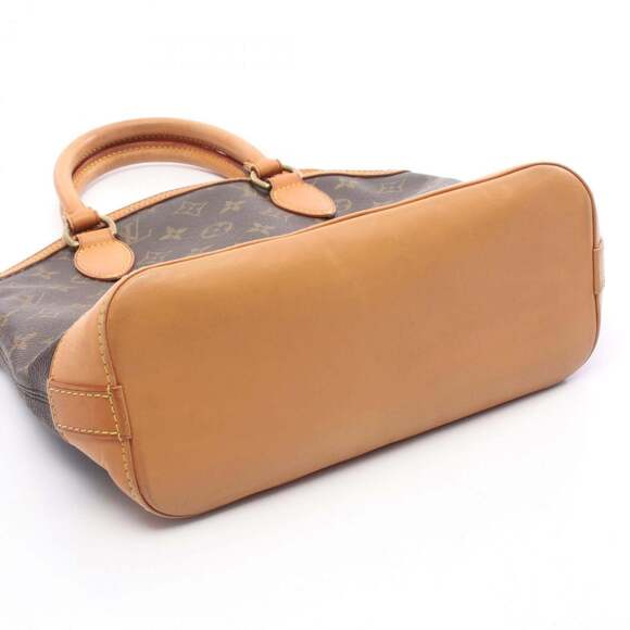 LOUIS VUITTON Authentic Brown Monogram Leather Lockit Bag - Picture 9 of 11